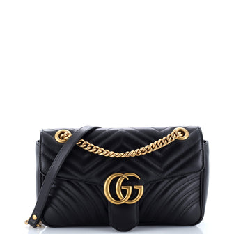 Gucci GG Marmont Flap Bag Matelasse Leather Small