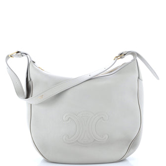 Celine Heloise Shoulder Bag Triomphe Embossed Leather
