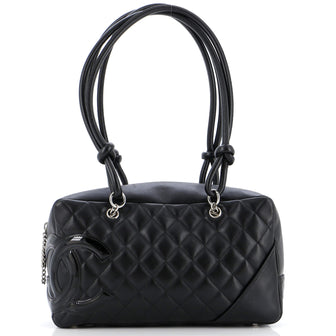 Chanel Cambon Bowler Bag Quilted Leather Medium