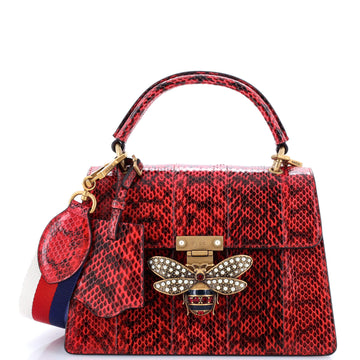 Gucci Queen Margaret Top Handle Bag Snakeskin Small