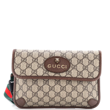 Gucci Neo Vintage Flap Belt Bag GG Coated Canvas