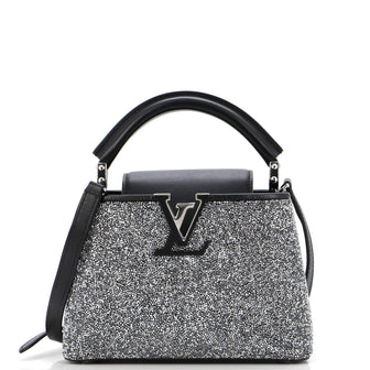 Louis Vuitton Capucines Bag Swarovski Crystal Embellished Leather Mini