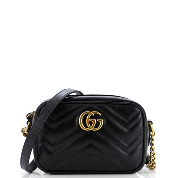 Gucci GG Marmont Shoulder Bag Matelasse Leather Mini