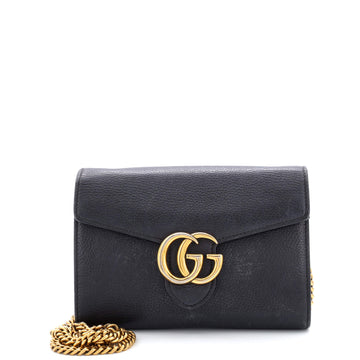 Gucci GG Marmont Chain Wallet Leather Mini