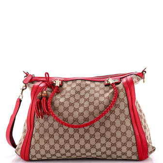 Gucci Bella Zip Tote Canvas Medium