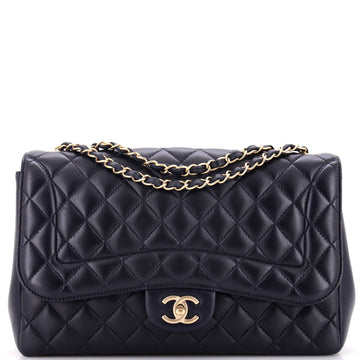 Chanel Mademoiselle Chic Flap Bag Quilted Lambskin Jumbo
