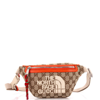 Gucci x The North Face Zip Belt Bag GG Canvas with Leather