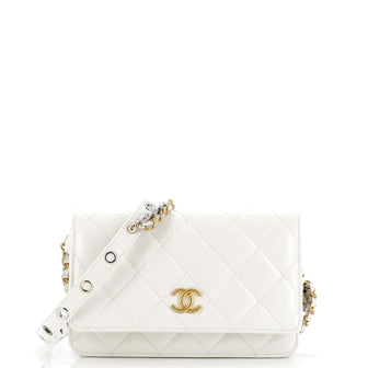 Chanel Punk Essentials Wallet on Chain Quilted Goatskin
