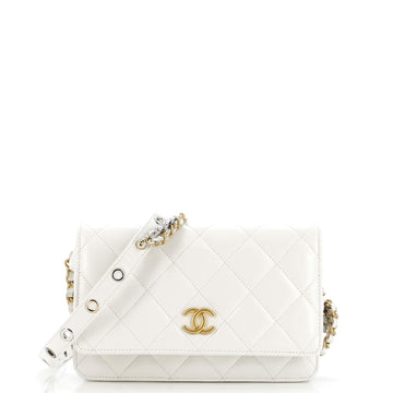 Chanel Punk Essentials Wallet on Chain Quilted Goatskin