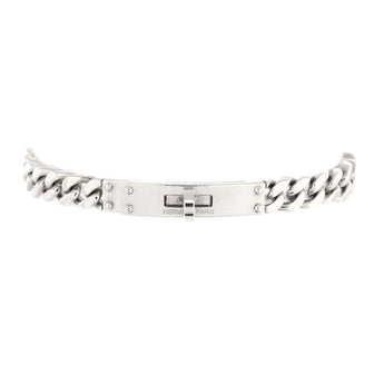 Hermes Kelly Gourmette Bracelet Sterling Silver Very Small