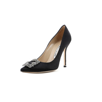 Manolo Blahnik Women's Hangisi Pumps Satin 105