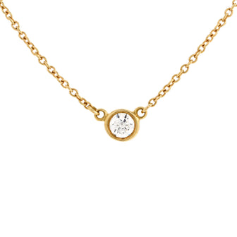 Tiffany & Co. Elsa Peretti Diamonds By The Yard Pendant Necklace 18K Yellow Gold and Diamond 0.14CT