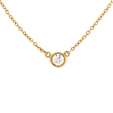 Tiffany & Co. Elsa Peretti Diamonds By The Yard Pendant Necklace 18K Yellow Gold and Diamond 0.14CT