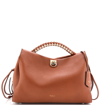 Mulberry Iris Shoulder Bag Leather with Braided Detail Medium