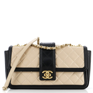 Chanel Elegant CC Flap Bag Quilted Lambskin Jumbo