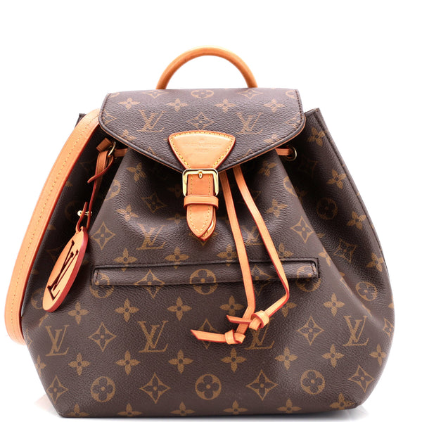 louis vuitton backpack montsouris monogram nm brown Louis Vuitton Montsouris NM Backpack Monogram Canvas PM 304769