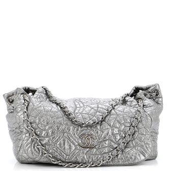 Chanel Graphic Edge Accordion Flap Bag Patent Vinyl