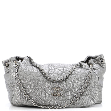 Chanel Graphic Edge Accordion Flap Bag Patent Vinyl