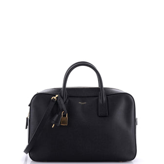 Saint Laurent Museum Flat Briefcase Leather Small