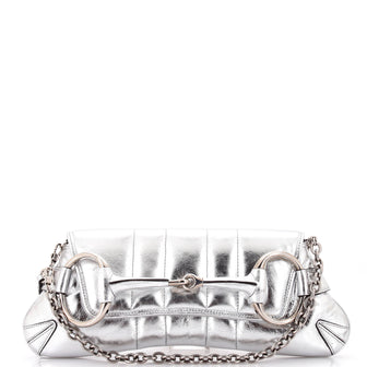 Gucci Horsebit Chain Shoulder Bag Vertical Quilted Leather Medium