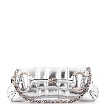 Gucci Horsebit Chain Shoulder Bag Vertical Quilted Leather Medium