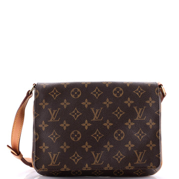 Louis Vuitton Musette Tango Handbag Monogram Canvas