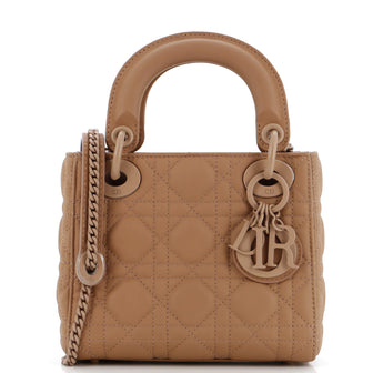 Christian Dior Ultra Matte Lady Dior Chain Bag Cannage Quilt Calfskin Mini