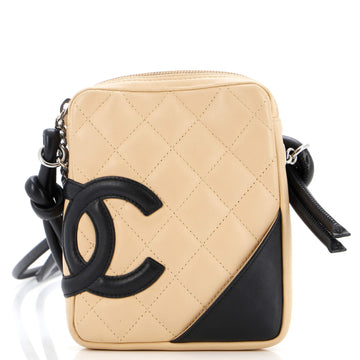 Chanel Cambon Crossbody Bag Quilted Leather Small