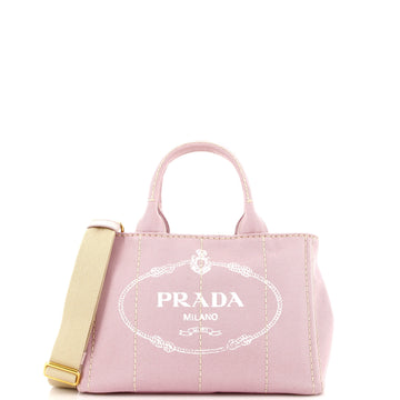 Prada Canapa Convertible Tote Canvas Mini