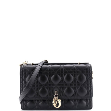 Christian Dior My Dior Top Handle Flap Bag Cannage Quilt Lambskin Small