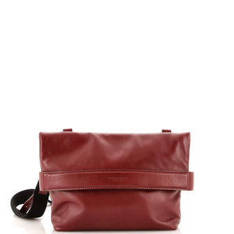 Bottega Veneta Fold Over Crossbody Bag Leather