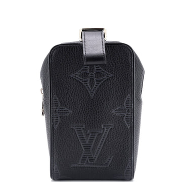 Louis Vuitton Wash Pouch Monogram Shadow Giant Taurillon Leather