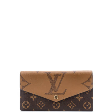 Louis Vuitton Sarah Wallet NM Reverse Monogram Giant and Monogram Canvas
