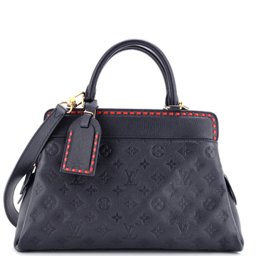 Louis Vuitton Vosges Handbag Whipstitch Monogram Empreinte Leather MM