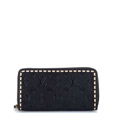 Louis Vuitton Zippy Wallet Whipstitch Monogram Empreinte Leather