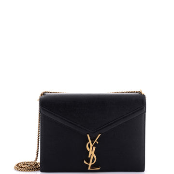 Saint Laurent Cassandra Chain Shoulder Bag Leather Small