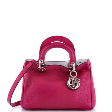 Christian Dior Diorissimo Tote Pebbled Leather Mini