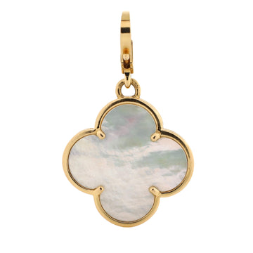 Van Cleef & Arpels Magic Alhambra Pendant Charm Pendant & Charms 18K Yellow Gold and Mother of Pearl