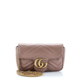 Gucci GG Marmont Flap Bag Matelasse Leather Super Mini