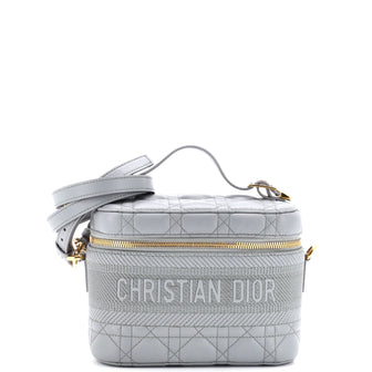 Christian Dior DiorTravel Convertible Vanity Case Cannage Quilt Lambskin Small