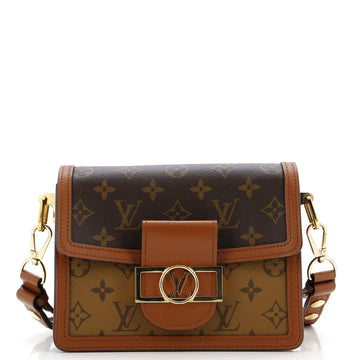 Louis Vuitton Dauphine Shoulder Bag Reverse Monogram Canvas Mini
