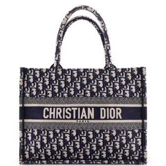 Christian Dior Book Tote Oblique Canvas Medium