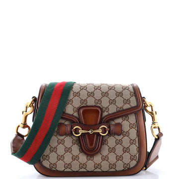 Gucci Lady Web Shoulder Bag GG Canvas Small