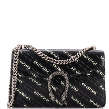 Gucci x Balenciaga The Hacker Project Dionysus Bag Logo Printed Leather Small