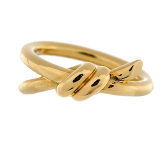 Tiffany & Co. Double Row Knot Ring 18K Yellow Gold