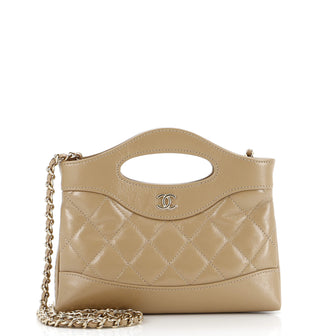 Chanel 31 Shopping Bag Clutch with Chain Quilted Lambskin Small