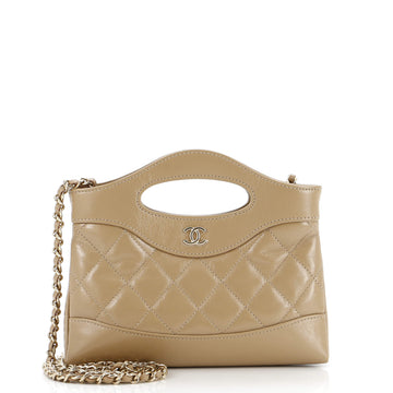 Chanel 31 Shopping Bag Clutch with Chain Quilted Lambskin Small