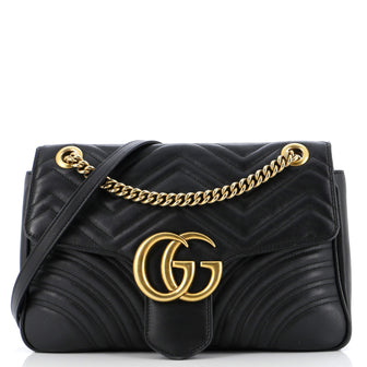 Gucci GG Marmont Flap Bag Matelasse Leather Medium