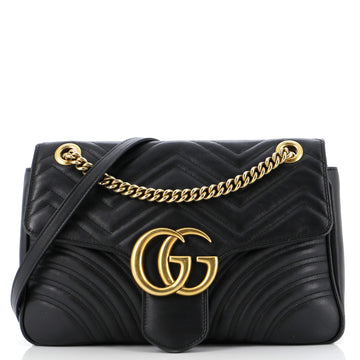Gucci GG Marmont Flap Bag Matelasse Leather Medium