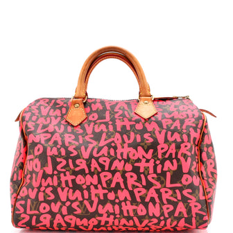 Louis Vuitton Speedy Handbag Limited Edition Monogram Graffiti 30